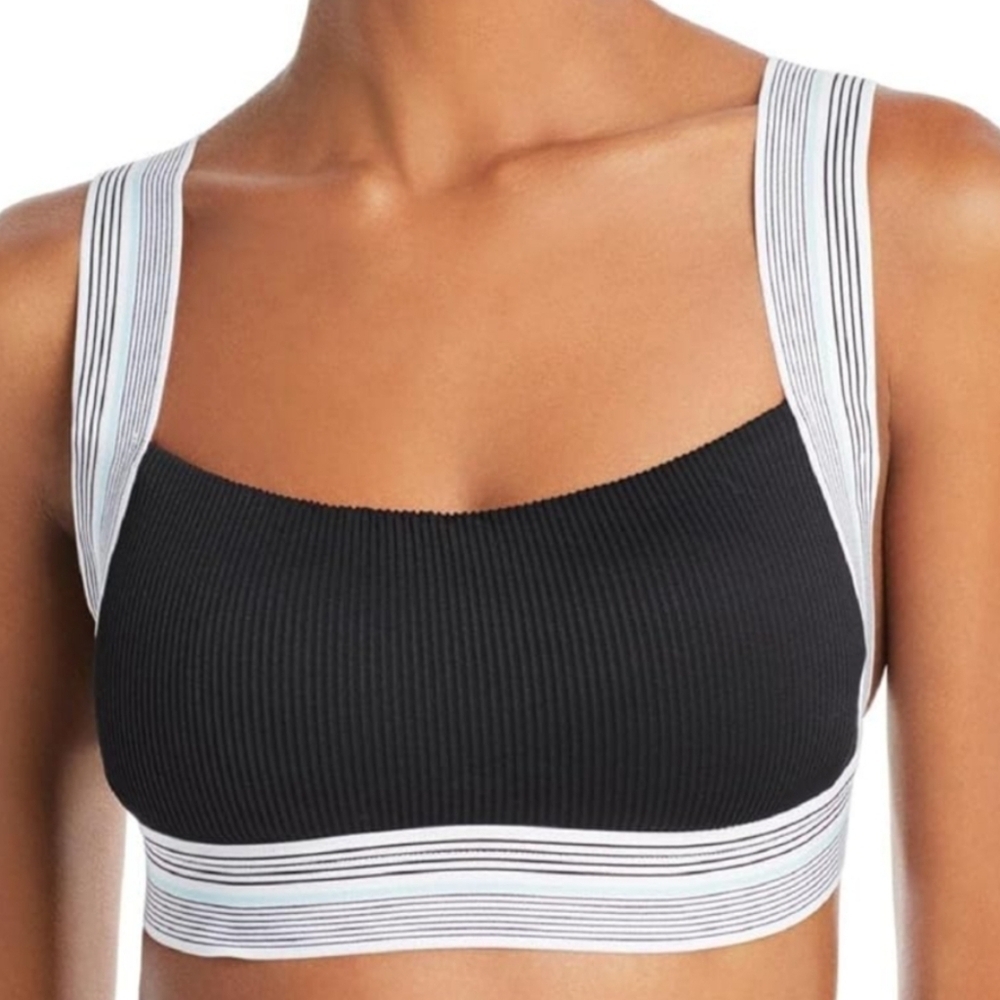 Dolce Vita Black and White Bikini with Ribbed Texture, SIZE Small